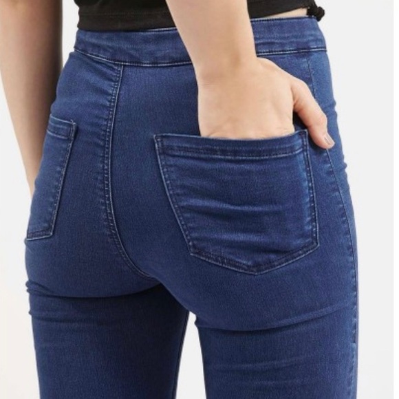 Moto Dark indigo Joni jeans  TopShop W26 L30 - Picture 3 of 8